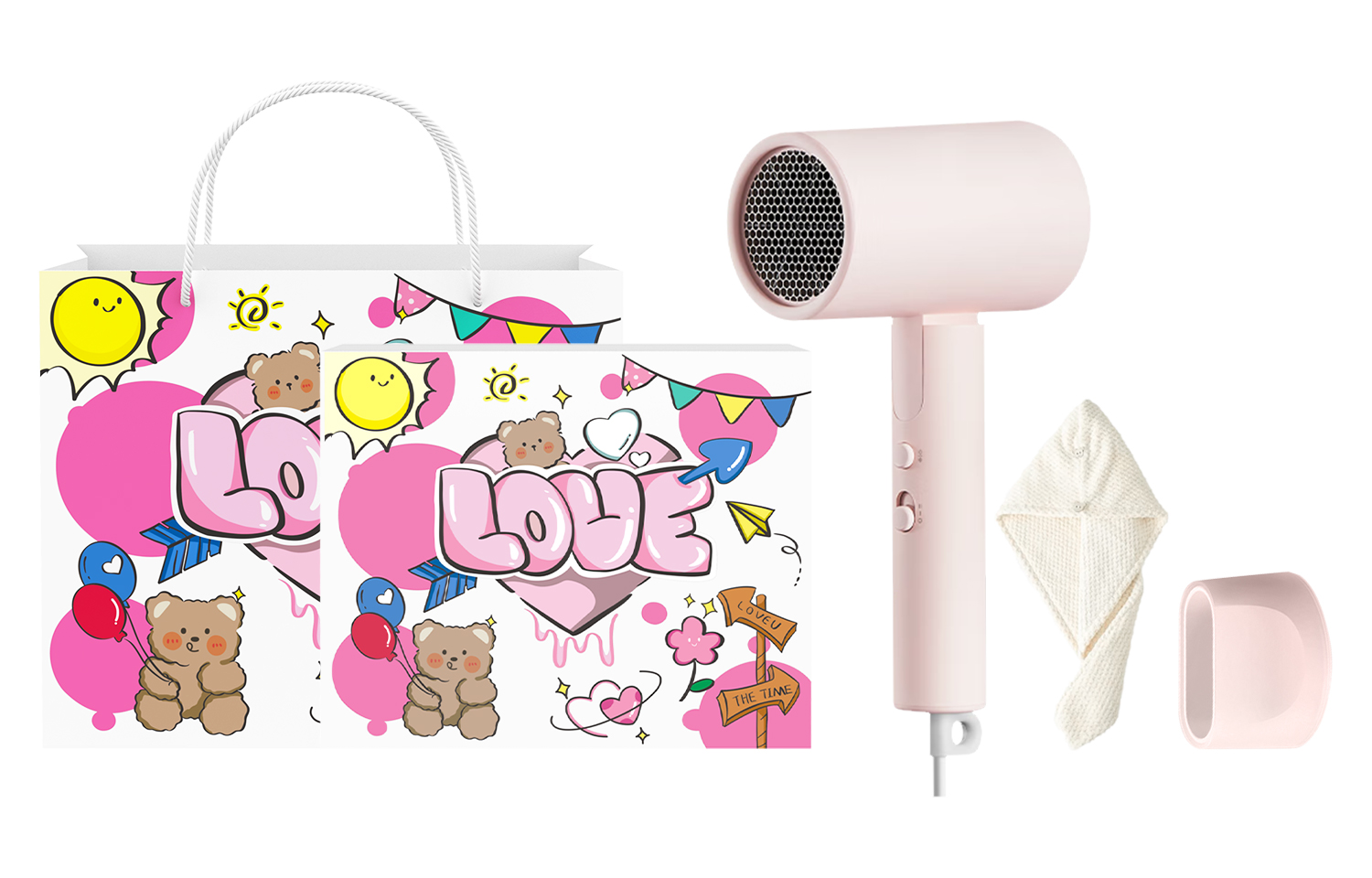 

Фен для волос Mi, H101 Powder Qixi Goddess Gift Box
