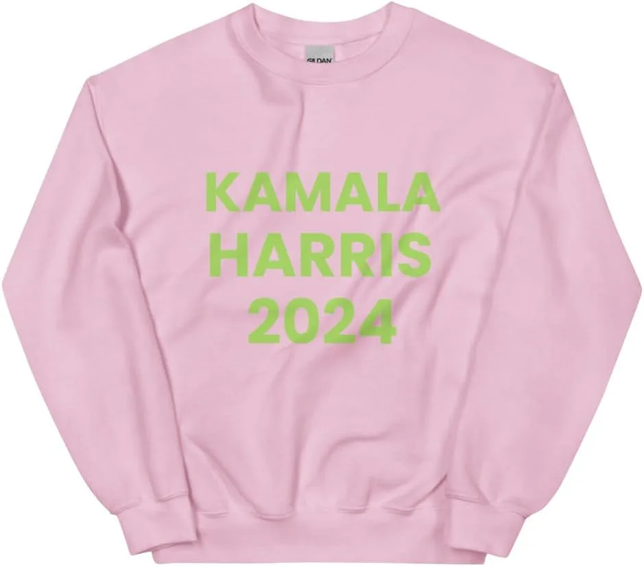

Свитшот Kamala Harris 2024 Pink and Green Unisex JR Charm