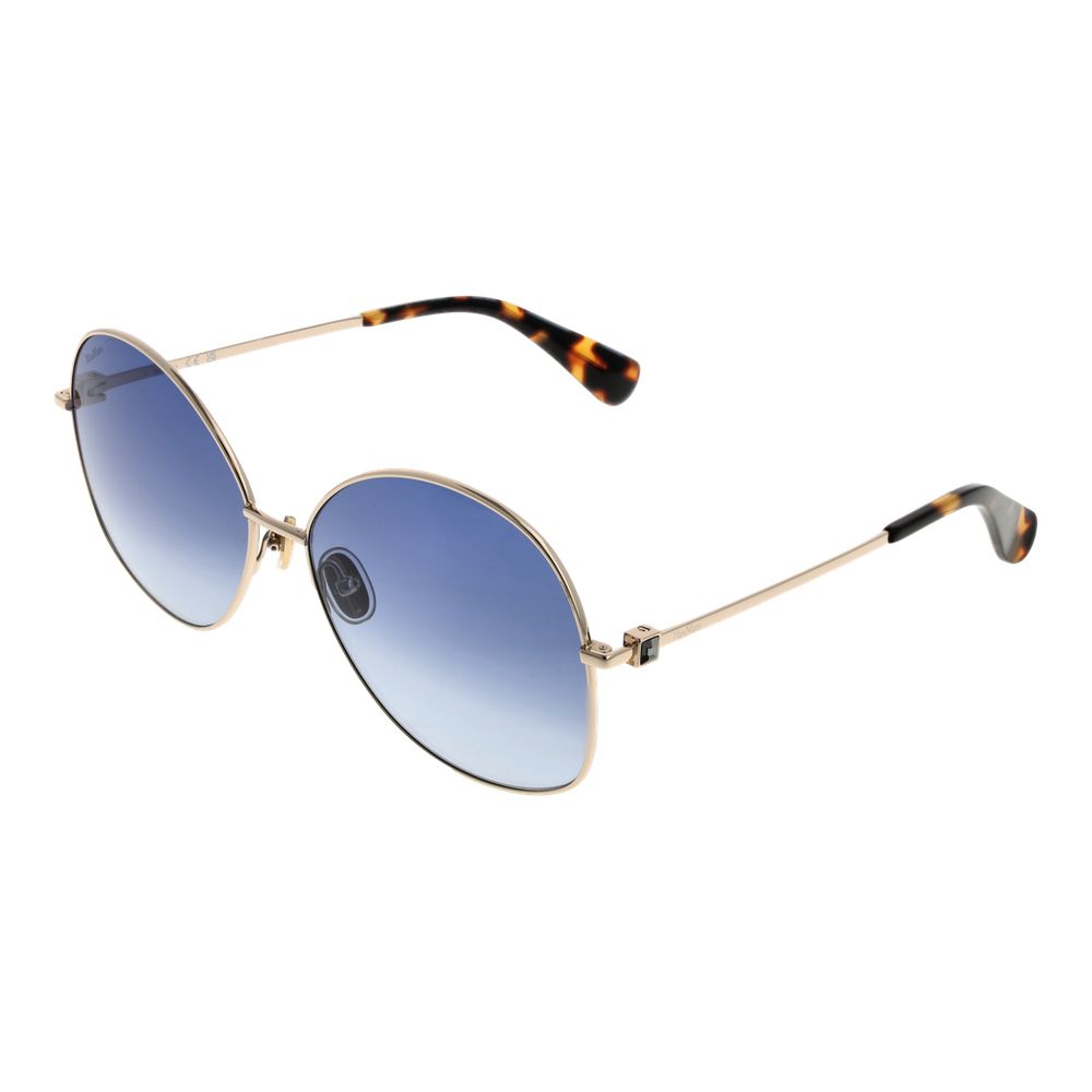 

Золотые женские солнцезащитные очки Max Mara
