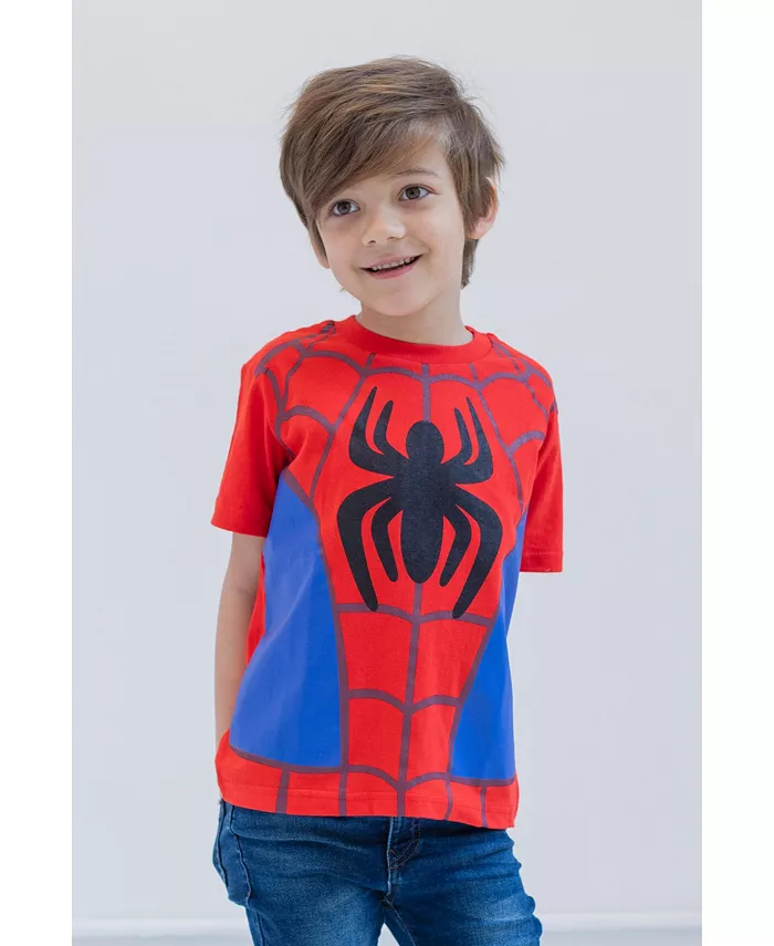 Футболки Marvel Avengers для мальчиков, 3 шт. в наборе Spidey and His Amazing Friends, мультиколор — фото 3