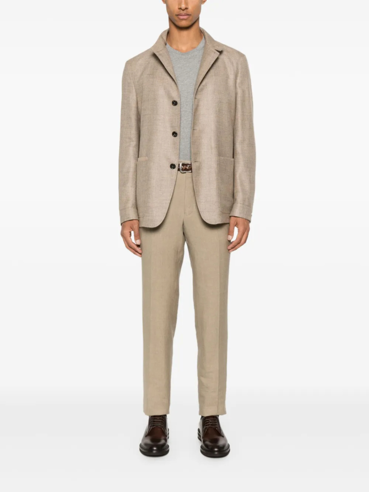 

Zegna прямые брюки, нейтральный
