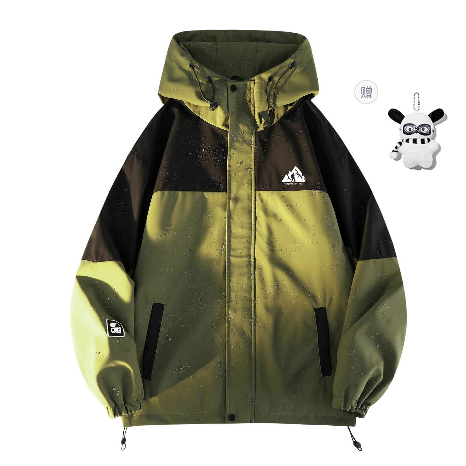 

THREEAGAINTHR33 Пуховик унисекс, Army Green 01 Thin (with Free Doll)