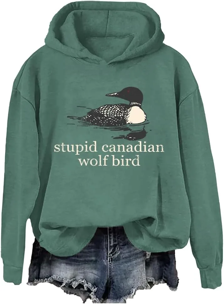 

Толстовка с принтом "Leave Me A Loon" и птицей гагарой Cynvor