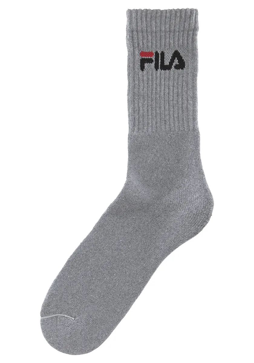 

Теннисные носки Fila (6 пар) с вязаным логотипом, черный