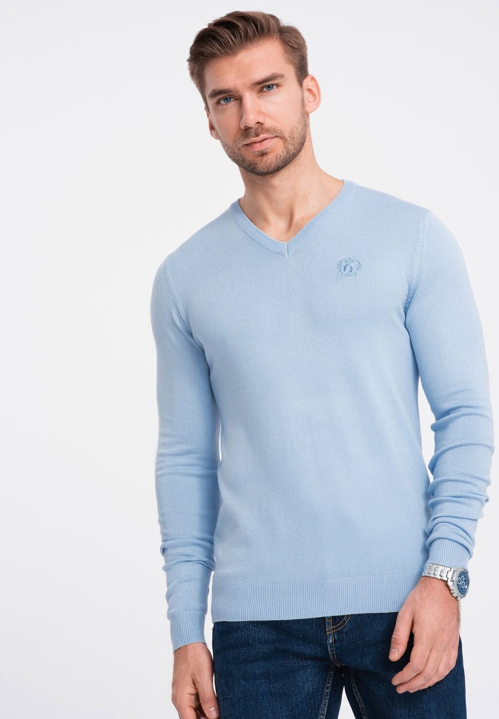 

Вязаный свитер SWBS Ombre, цвет light blue
