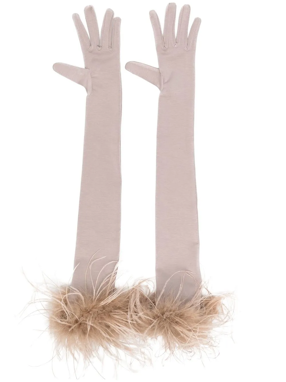 

Перчатки с перьями Styland, нейтральный