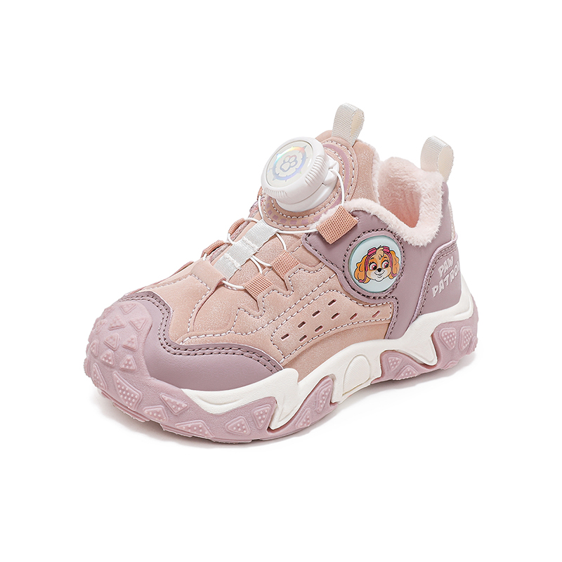 Детские кроссовки Kids' Synthetic Leather Slip Resistant, Abrasion Resistant, Thermal Low top PAW PATROL, розовый skye — фото 3
