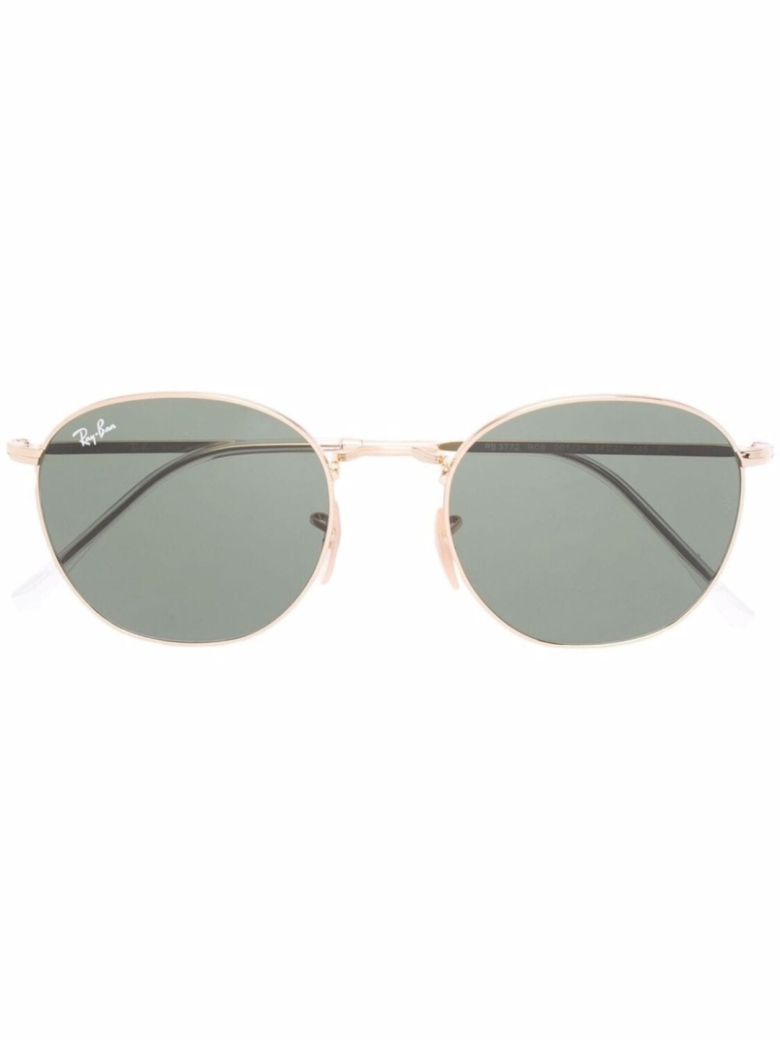 

Ray-Ban солнцезащитные очки в прямоугольной оправе, золотистый
