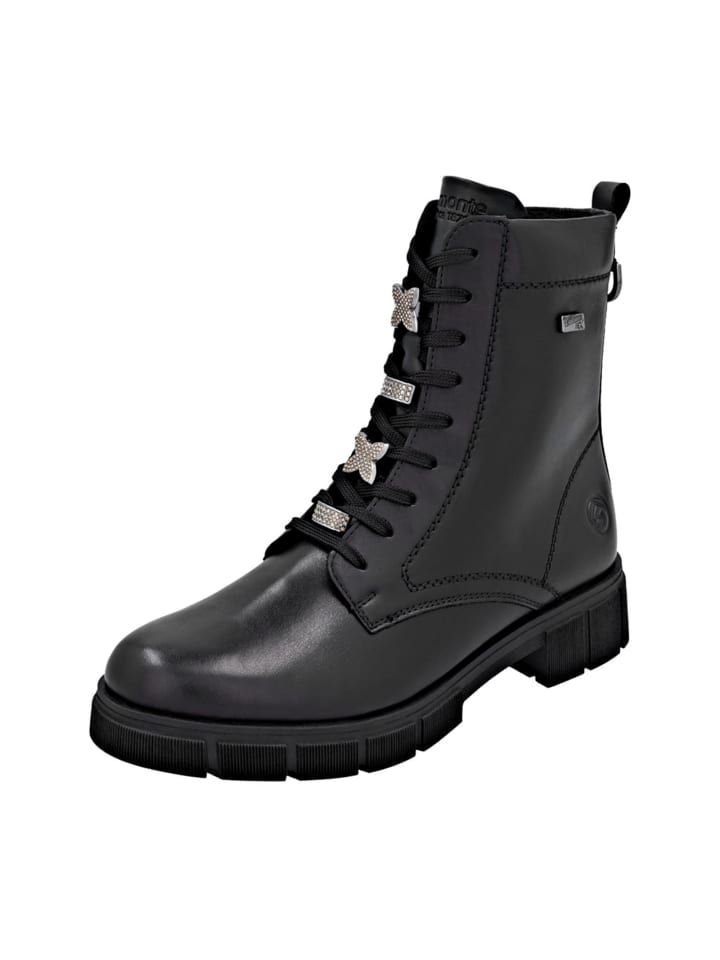 

Remonte Черные ботинки на шнуровке