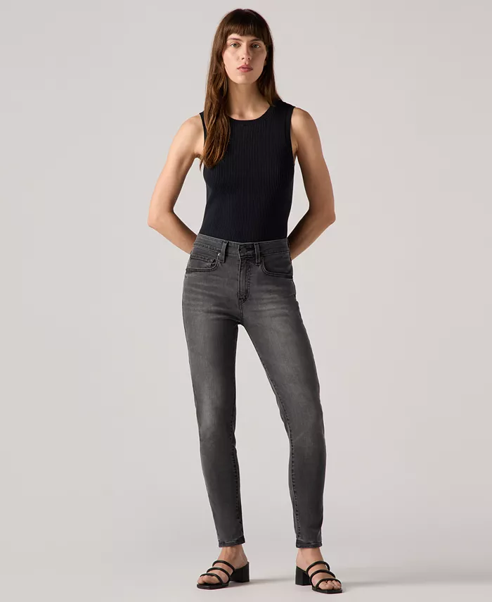 

Женские эластичные джинсы скинни с высокой талией Levi's, черный
