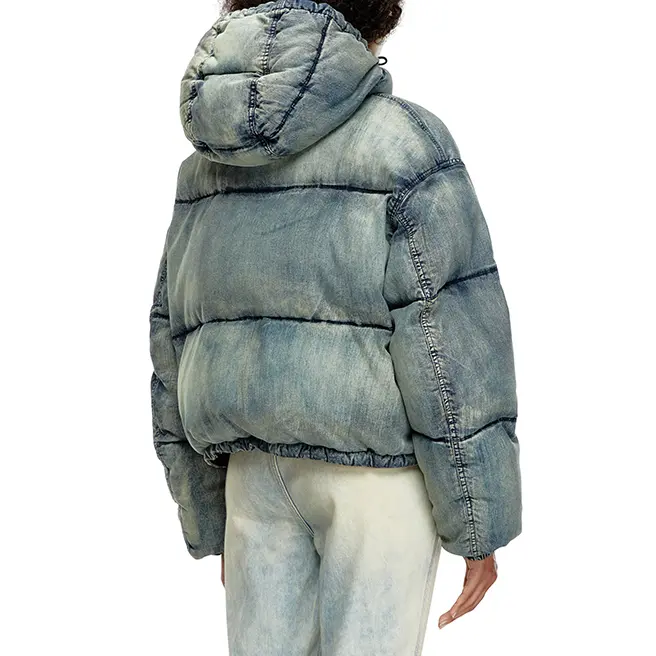 Женская укороченная пуховая куртка Diesel — фото 4
