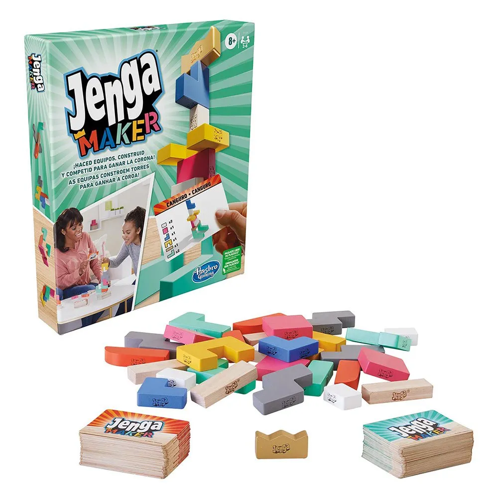 

Детская настольная игра Hasbro Jenga Maker, мультиколор
