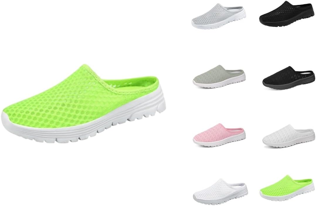 

Садовые сабо для мужчин, слипоны, женские сабо, сетчатые легкие водонепроницаемые удобные шлепанцы, дышащие нескользящие повседневные туфли на открытом воздухе, модные мюли унисекс Xdfvc, B-green