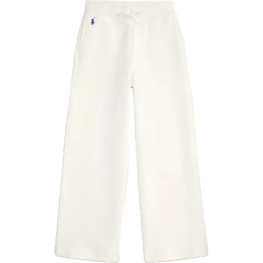 Детские трикотажные спортивные штаны Polo Ralph Lauren белые