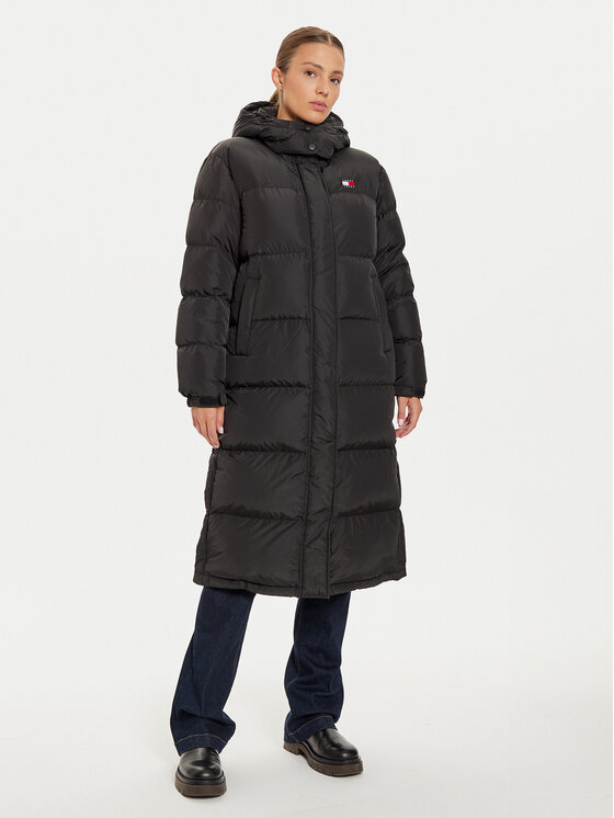 

Пуховик стандартного кроя Alaska DW0DW18860 Tommy Jeans, черный