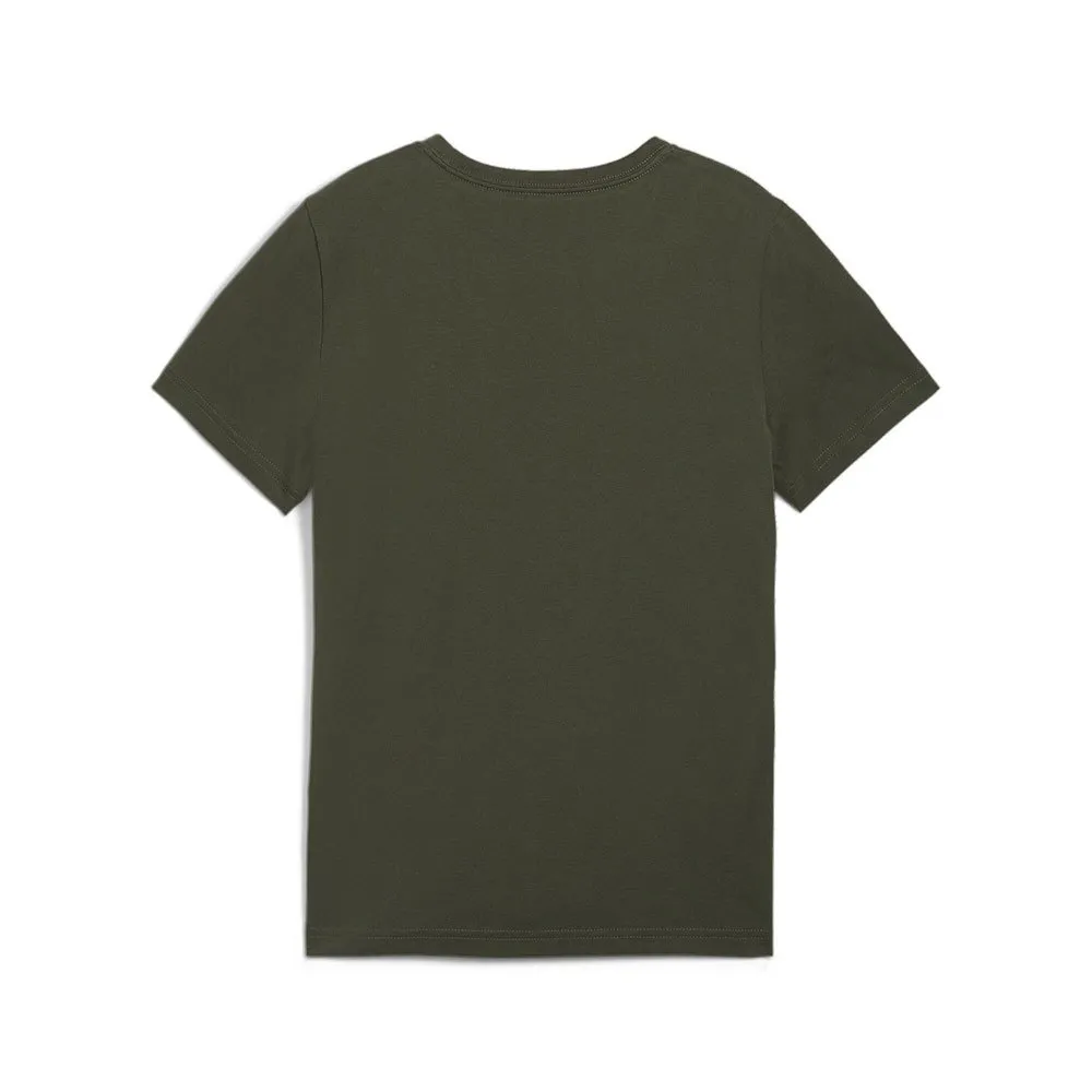 Футболка Puma Ess+ 2 Col Logo, зеленый — фото 2