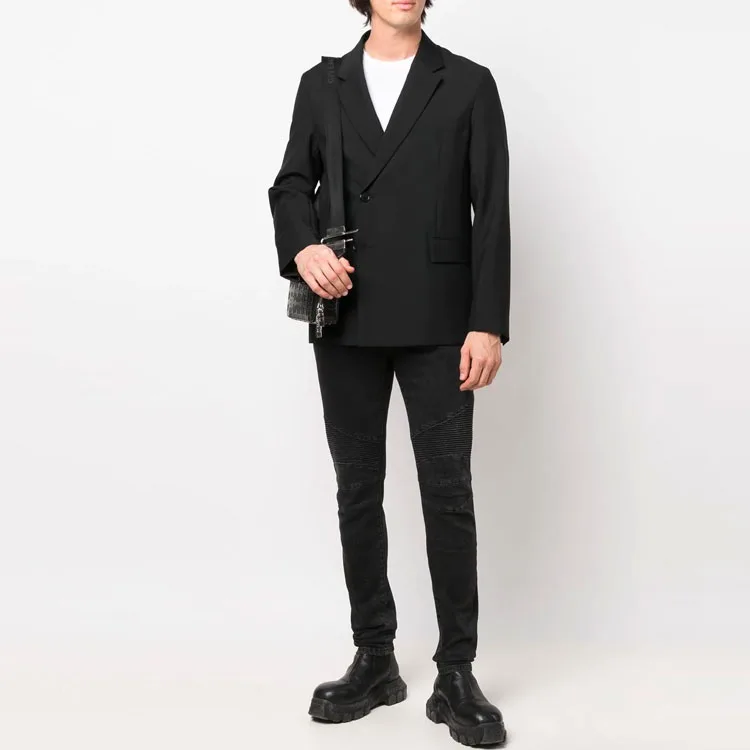 BALMAIN Джинсы Men's Black Moderate Slim Fit — фото 4