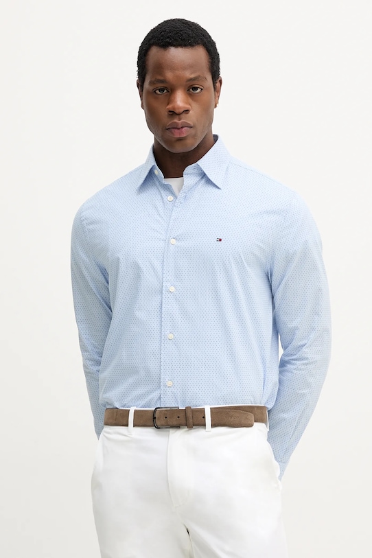 

Хлопковая рубашка Tommy Hilfiger, синий