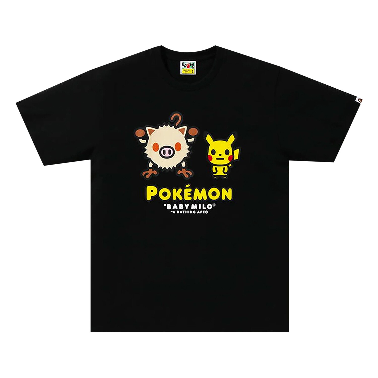 

Футболка BAPE x Pokemon #2, черная, Черный, Футболка BAPE x Pokemon #2, черная