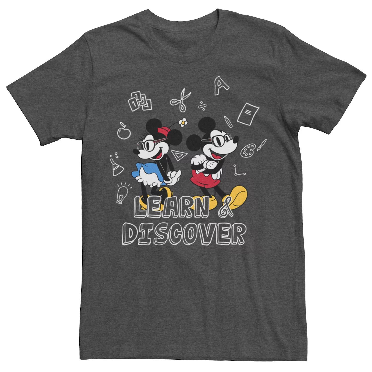 

Мужская футболка Mickey & Minnie Mouse Learn & Discovery Disney