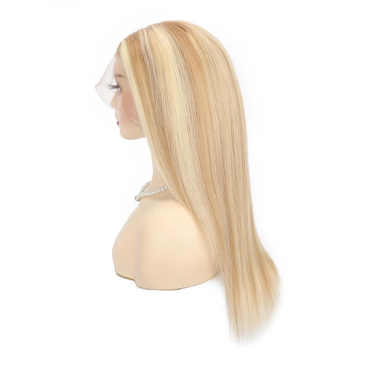 Парик из натуральных волос «Blonde Highlights P27/613#», 100% человеческие волосы, 14 дюймов Larafona, P27/613# — фото 4
