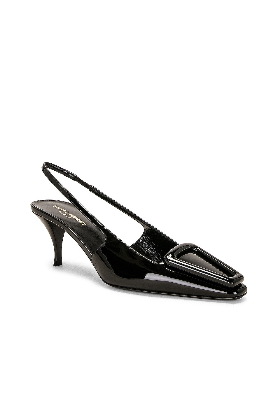 24 туфли-лодочки с ремешком на пятке Saint Laurent, цвет Nero — фото 2