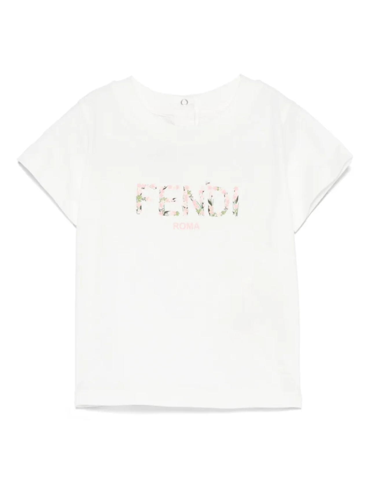 

Футболка с логотипом Fendi Kids, белый