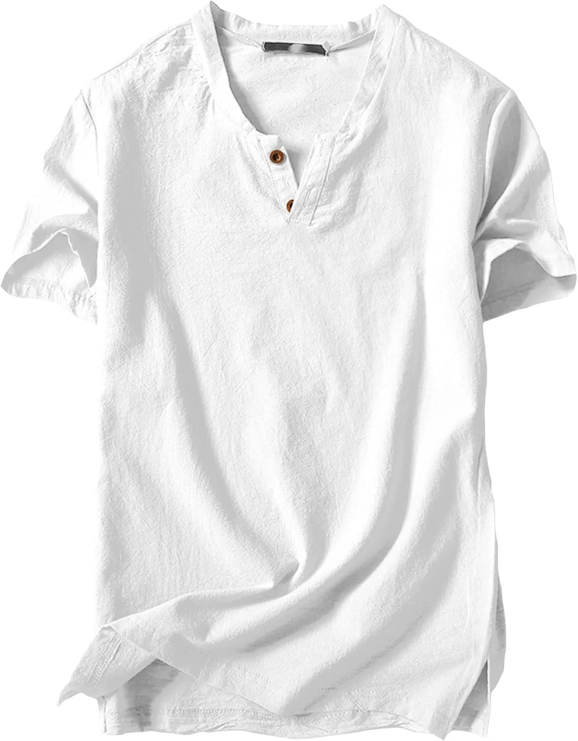 

Мужская футболка V-образного выреза из хлопка и льна Maiyifu-GJ