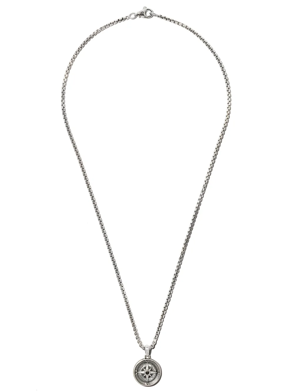 

Серебряная подвеска Maritime Compass с бриллиантами (29.5 мм) David Yurman, серебяный