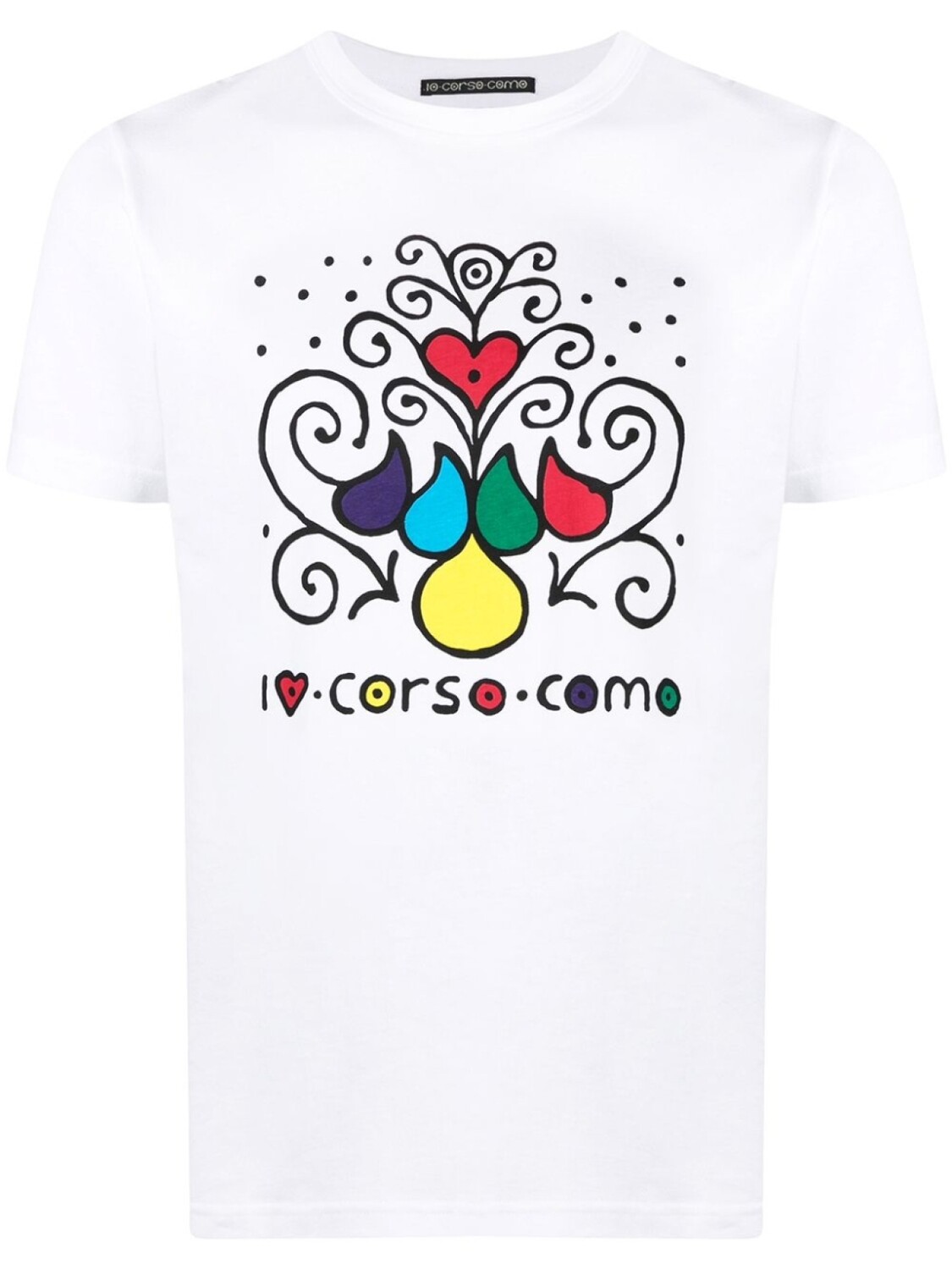 

Corso Como футболка с короткими рукавами и графичным принтом, белый