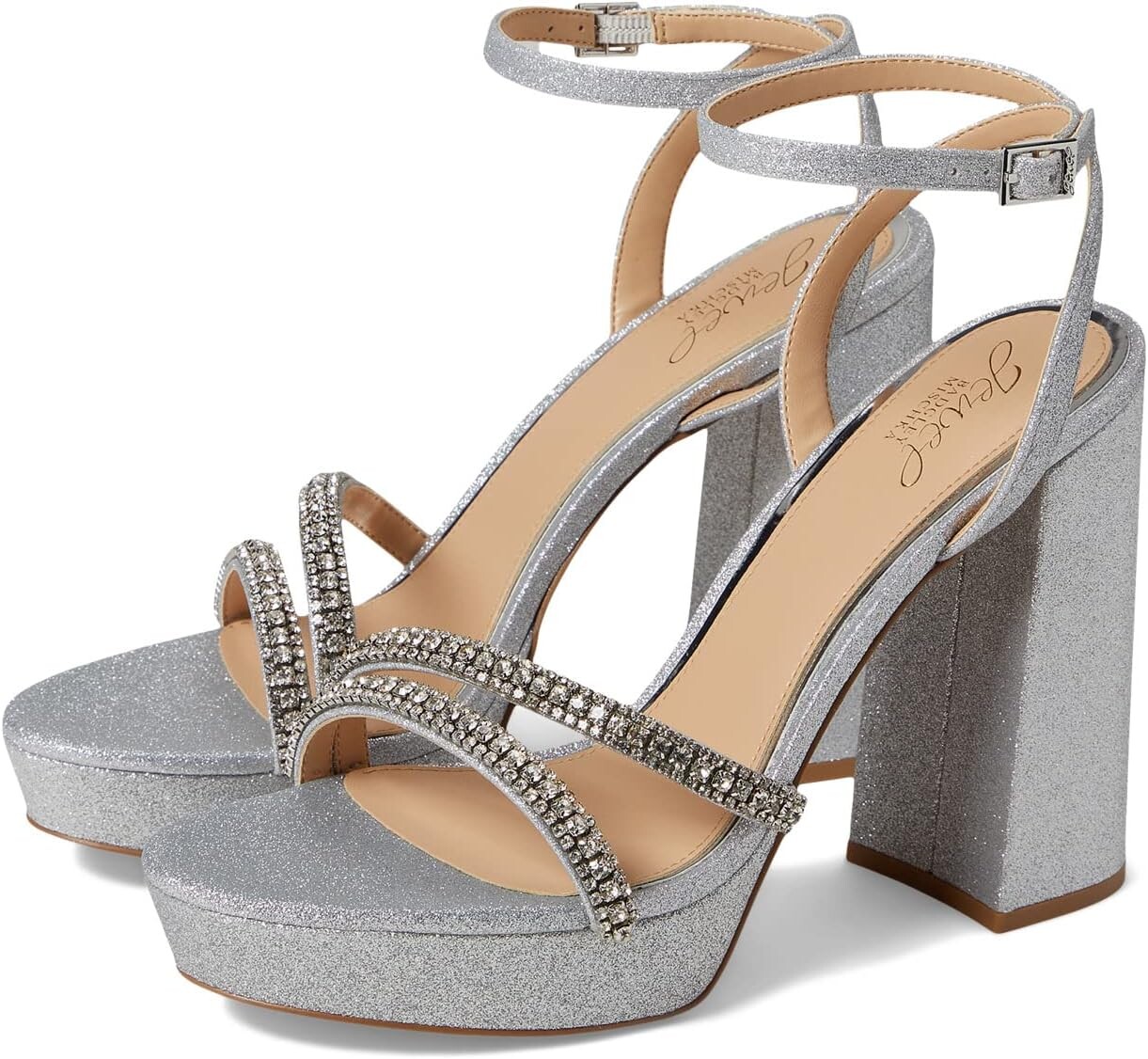 

Босоножки Rochel Jewel Badgley Mischka, цвет Silver