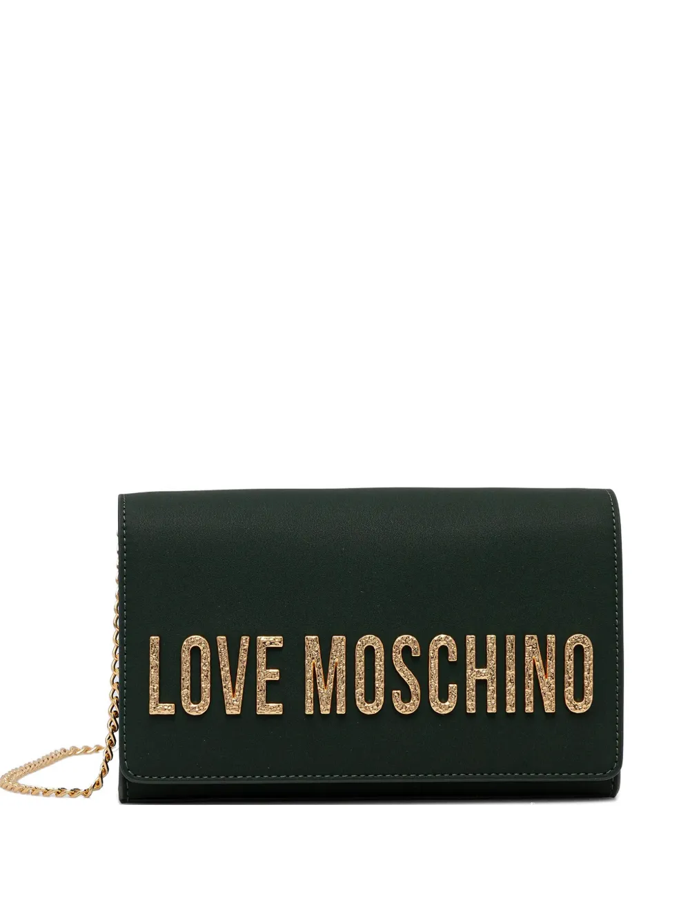 

Сумка через плечо с цепочным ремнем Love Moschino, зеленый
