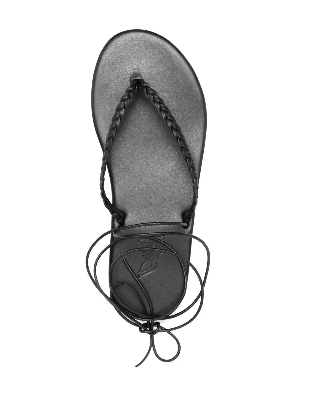 Сандалии с плетеными ремешками Ancient Greek Sandals, черный — фото 4