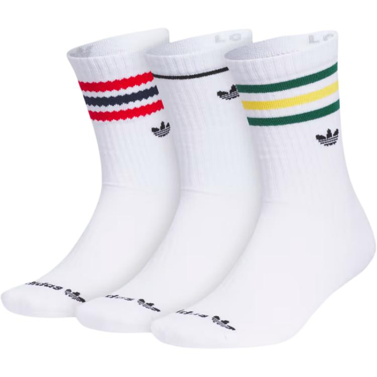 

Набор из 3 пар носков Originals Roller 30 Adidas, (белый+scarlet+preppy зеленый) 3 pack