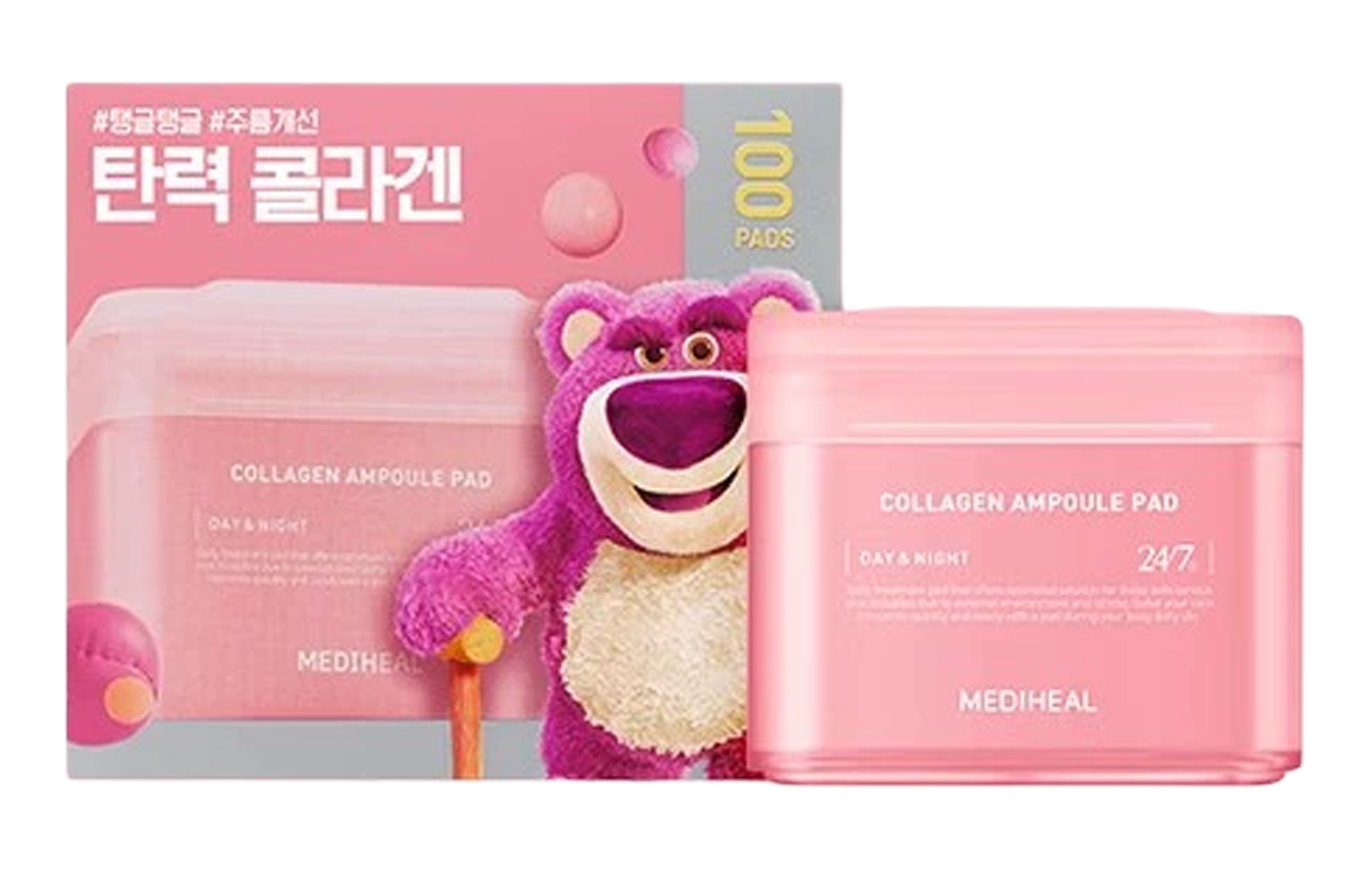 

MEIDIHUIER x Disney коллагеновые ватные диски успокаивают и увлажняют 100 шт/упаковка MEDIHEAL