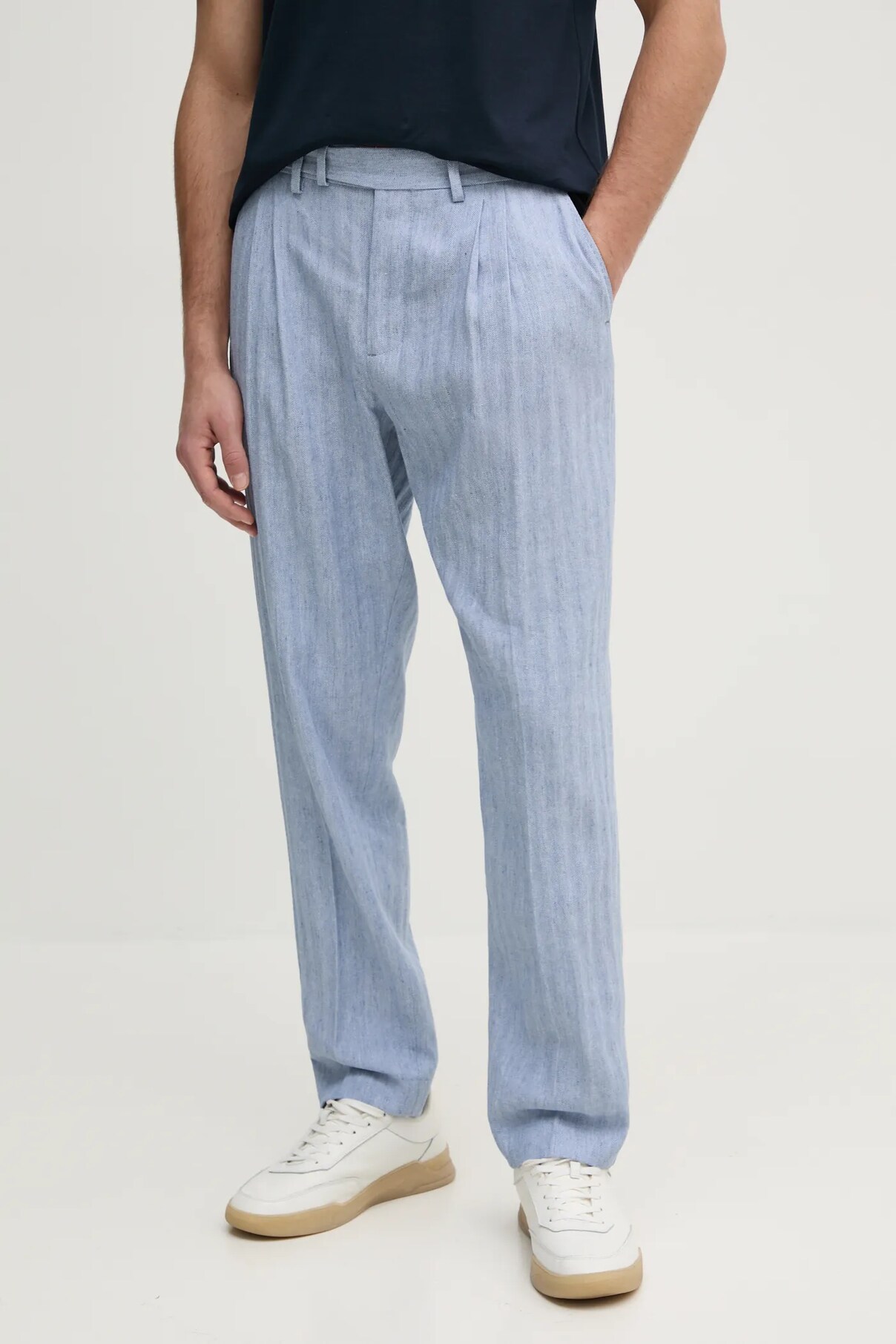 

Брюки из льняной смеси Tommy Hilfiger, синий