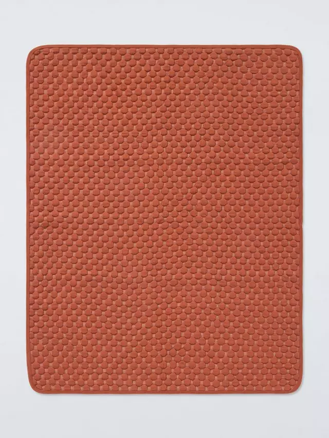 

Одеяло John Lewis Baby Geo Quilted, цвет rust