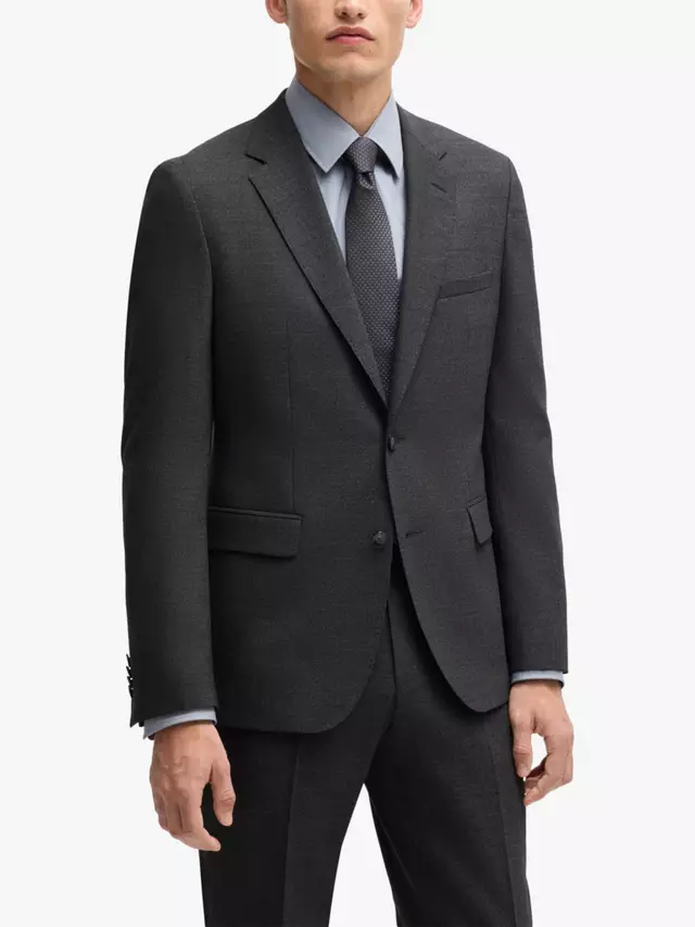 

Куртка HUGO BOSS HUGO Regular Fit Wool Blend Suit, цвет dark grey