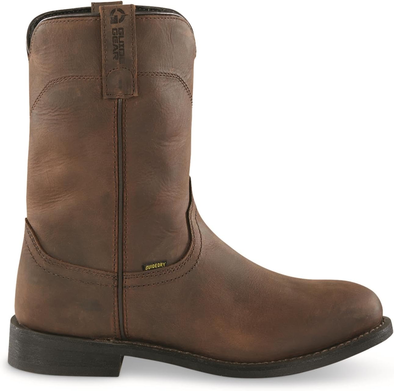 Мужские водонепроницаемые сапоги Guide Gear Western Wellington 2.0 10; ковбойские сапоги Rodeo из кожи, водонепроницаемая обувь, коричневый — фото 3