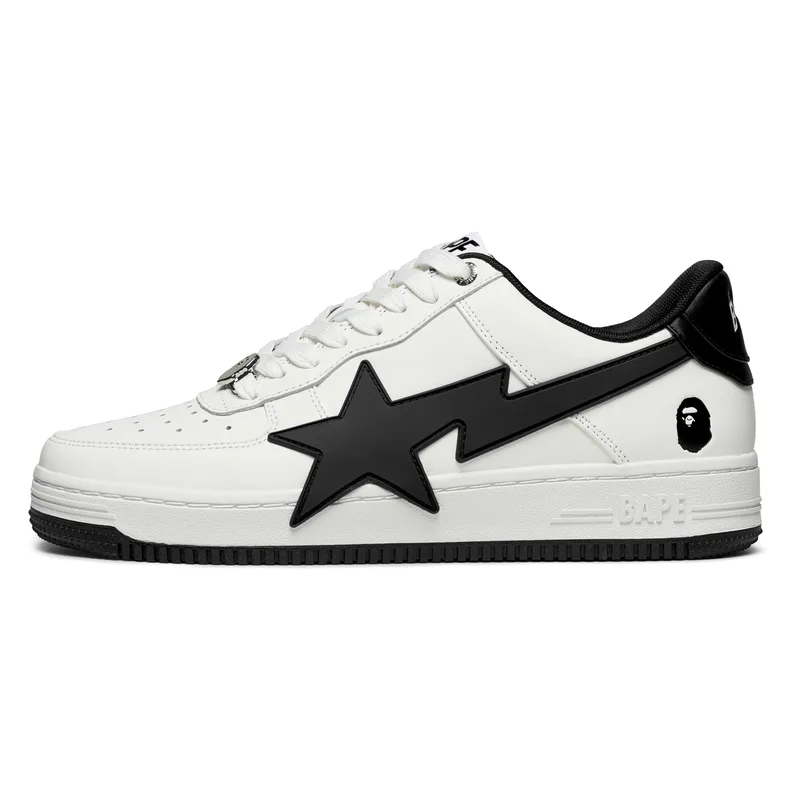 STAOS низкие кроссовки для скейтбординга мужские A BATHING APE, White Brown WHN — фото 3