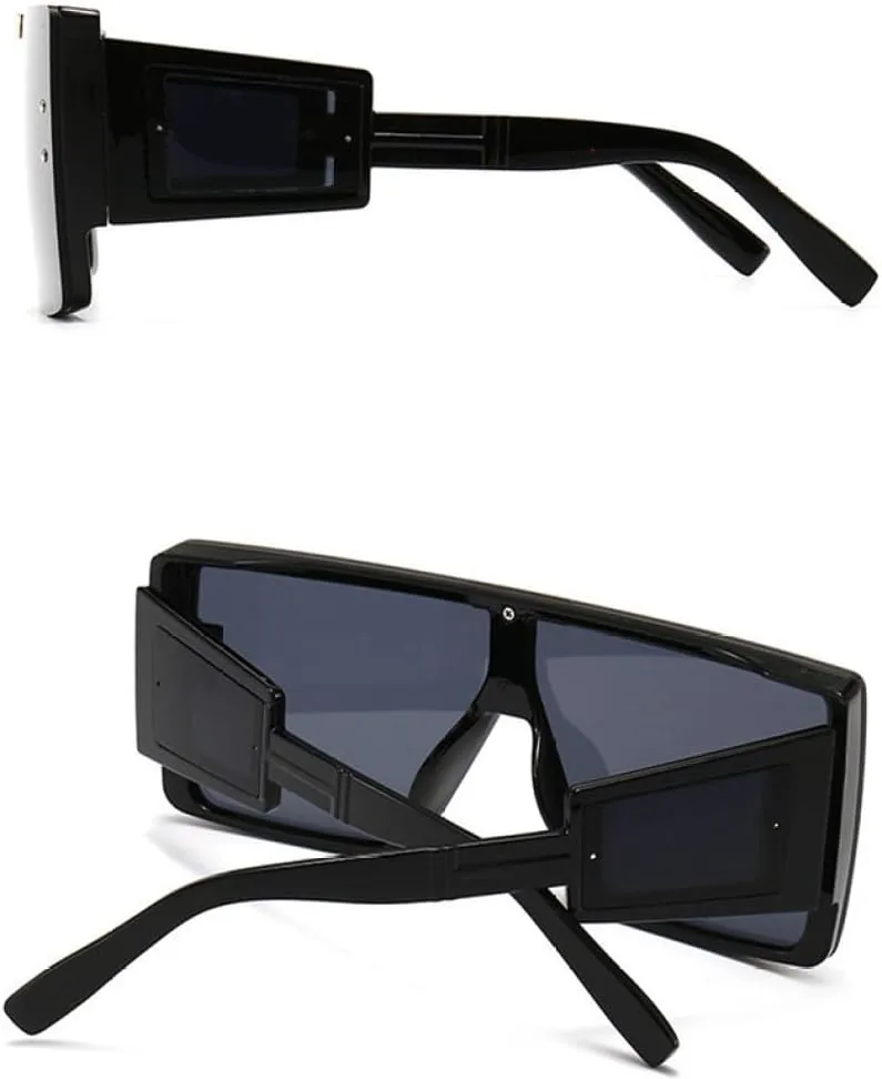 

Современные солнцезащитные очки LVTFCO Fashion Oversized Square для женщин и мужчин в ретро-оправе с сиамской рамкой. Модный товар. Защита от УФ-излучения UV400, Pink