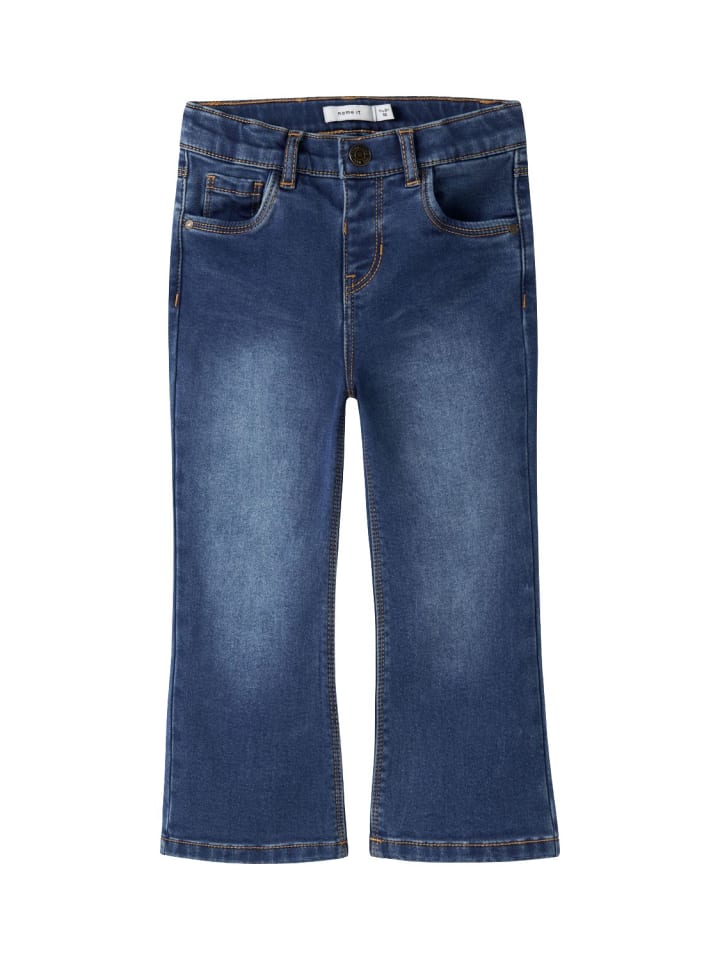 

Name it Термоджинсы NMFSALLI BOOT FLEECE темно-синего цвета