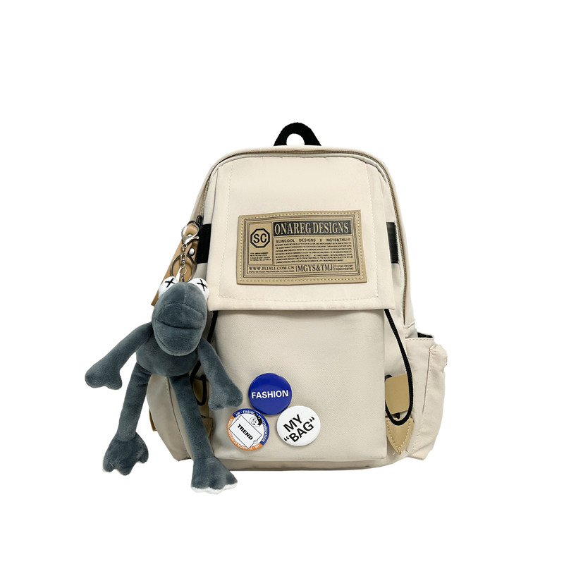 

Рюкзак DCLOUD Backpacks, Ecru with Badge+Gray Frog