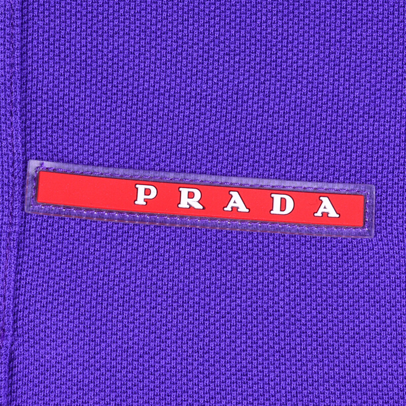 Рубашка поло мужская фиолетовая Prada, фиолетовый — фото 4