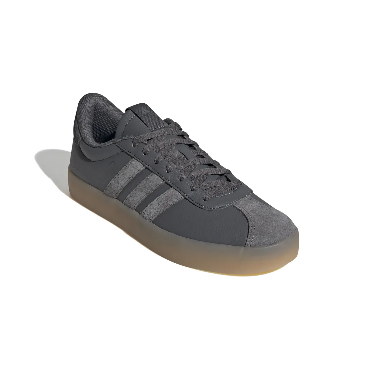 

Кроссовки Adidas Sportswear "VL COURT 3.0", дизайн по стопам Adidas Samba, цвет Grey Five / Grey Four / Grey Si