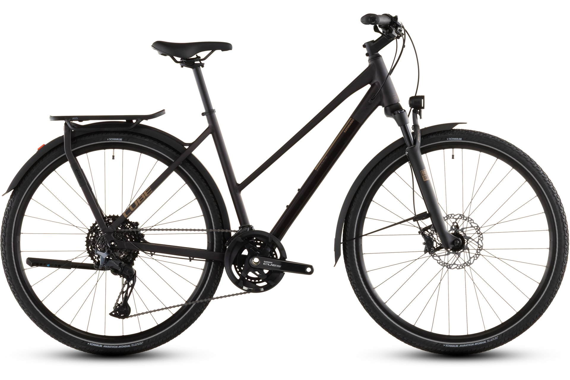 

Трекинговый велосипед Cube Kathmandu slx - 28 дюймов - trapez - 2026, rot | solareclipse´n´gold