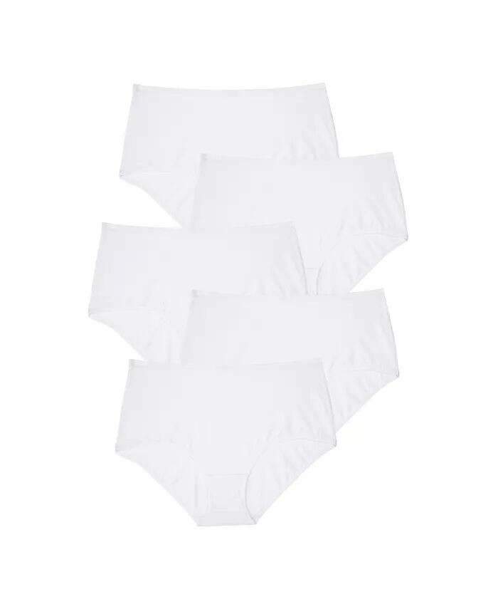 

Трусы из эластичного хлопка больших размеров (5 шт.) Comfort Choice, белый