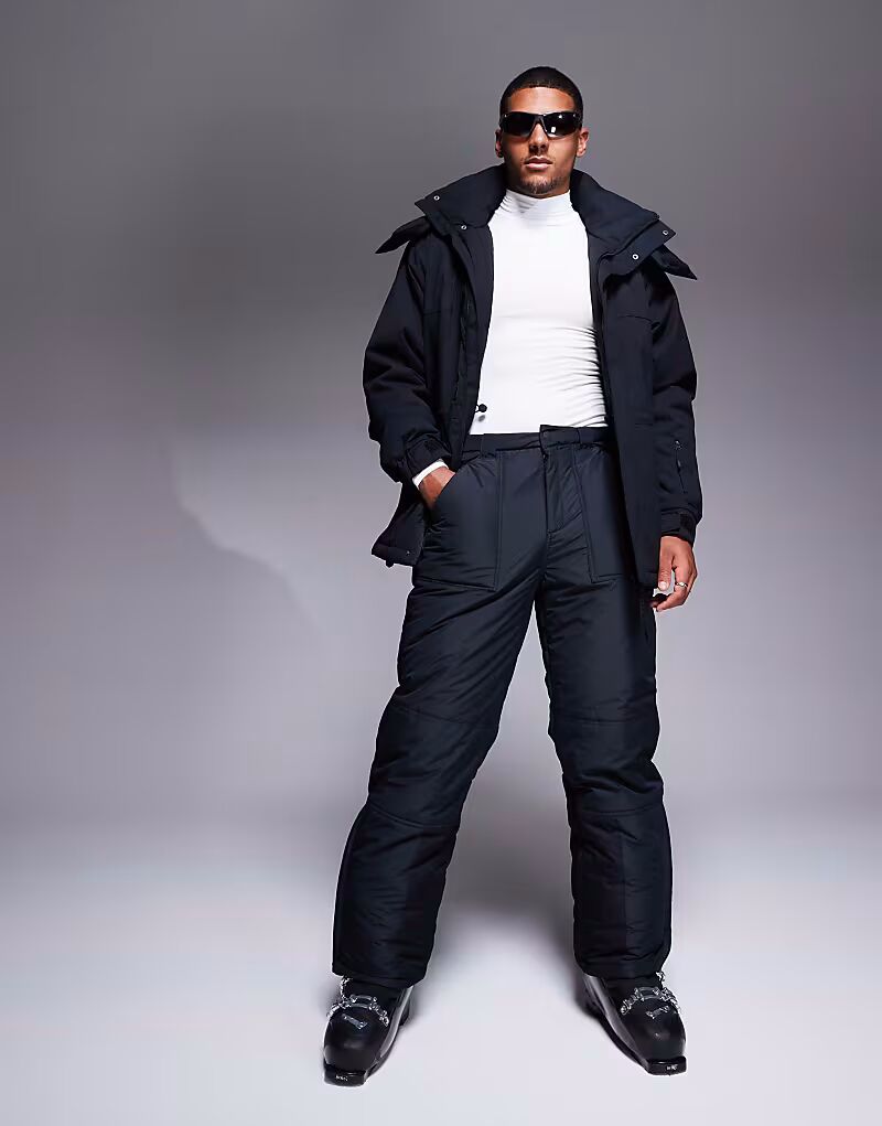 

Водоотталкивающие горнолыжные брюки прямого кроя черного цвета Asos 4505 Ski & Snow, Черный, Водоотталкивающие горнолыжные брюки прямого кроя черного цвета Asos 4505 Ski & Snow