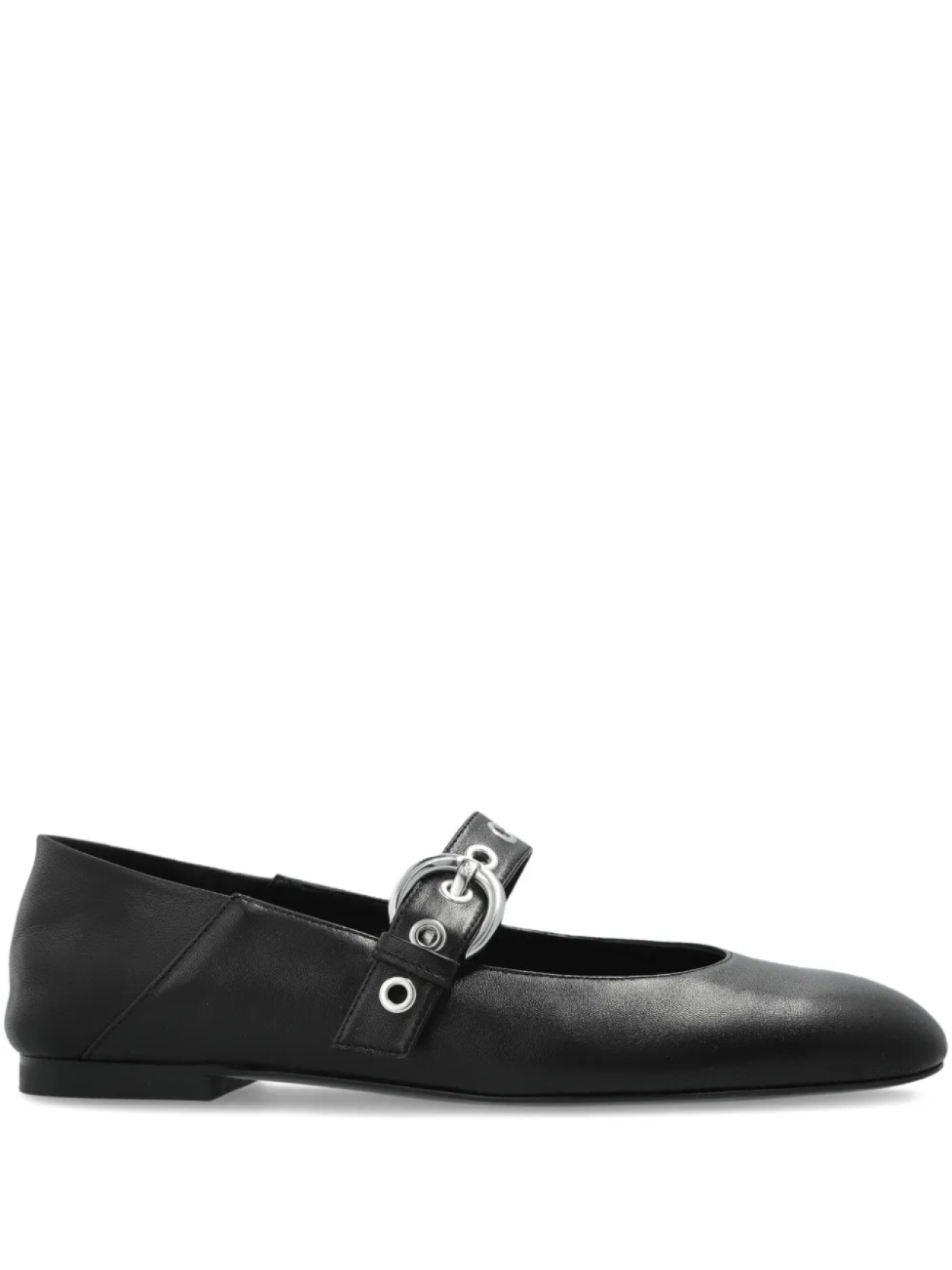 Кожаные балетки Stuart Weitzman, черный