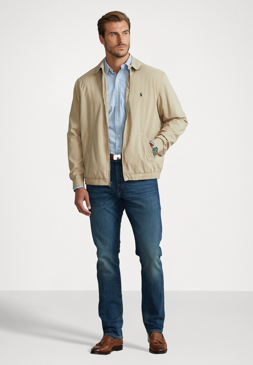 Куртка Polo Ralph Lauren Big & Tall КУРТКА BI-SWING, хаки — фото 2